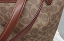 蔻馳（COACH）【禮物】經(jīng)典標志DAY 暗扣托特包單肩包大容量復古斜挎包冬季女包 B4/棕黃色 焦糖色（新版） 曬單實(shí)拍圖