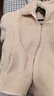 MUJI女式 長(cháng)毛抓絨 夾克 女外套冬季款 女裝 保暖 BBJ26C4A 象牙色 S (155/80A) 曬單實(shí)拍圖
