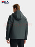FILA 斐樂(lè )官方男士羽絨服冬季新款時(shí)尚休閑基礎保暖連帽外套 暗碄綠-DG L 175/96A/L 曬單實(shí)拍圖