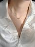 APM Monaco楊紫同款銀白色鎖骨鏈高級時(shí)尚豬鼻子項鏈飾品毛衣鏈新年禮物 曬單實(shí)拍圖