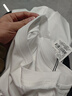 霞湖世家長(cháng)絨棉白色長(cháng)袖t恤打底衫7A抑菌純棉內搭白T男 219A 白色  M 曬單實(shí)拍圖