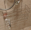 霜山浴室置物架免打孔304不銹鋼花灑掛架衛生間沐浴露掛籃收納籃 承重3kg-長(cháng)28*寬11.7*高41.3cm 曬單實(shí)拍圖