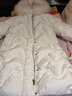VEROMODA羽絨服冬新款貉子毛連帽暗紋長(cháng)款90絨收腰3412012 蜜乳白色 170/88A/L 曬單實(shí)拍圖