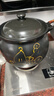 廚諾（chunuo）15L砂鍋超大號25升沙鍋煤氣灶專(zhuān)用耐高溫商用30L燉鍋燃氣煤氣通用 【升級加厚款】黑色 15L 曬單實(shí)拍圖
