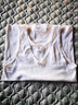 AB內衣女士全棉100%純棉蕾絲花邊V領(lǐng)夏季背心內搭吊帶衫可外穿8191 白色 XL 曬單實(shí)拍圖