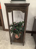 坤奉客廳室內中式花架落地式高檔高顏值新盆景架綠蘿架陽(yáng)臺花盆架子 胡桃色中號-優(yōu)質(zhì)實(shí)木【加粗加高】窄款 曬單實(shí)拍圖