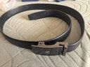 鉑士頓保羅皮帶男士真皮十大自動(dòng)扣腰帶高檔品牌褲帶純牛皮生日禮物送男友 槍色【頭層牛皮】 125cm 曬單實(shí)拍圖