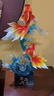 赟婭中式風(fēng)生水起年年有余招財魚(yú)擺件客廳電視柜高檔錦鯉裝飾喬遷禮物 年年有余錦鯉-透明藍：黑底座【高66cm】 曬單實(shí)拍圖