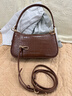 CHARLES&KEITH鱷魚(yú)紋鏈條腋下包小方包女生日新年禮物送女友CK2-80151362-B Chocolate Croco巧克力鱷魚(yú)紋色（新色） S 曬單實(shí)拍圖
