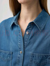 PRICH【萊賽爾】復古寬松翻領(lǐng)牛仔襯衫2025秋季新款休閑上衣女 55靛藍色 M (165) 曬單實(shí)拍圖