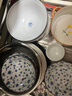 陶趣居 日本進(jìn)口大碗寬面和風(fēng)日式餐具陶瓷碗湯面碗拉面碗大飯碗釉下彩 小藍芽反口大碗 曬單實(shí)拍圖