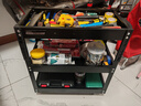 綠林工具車(chē)手推車(chē)3層多功能車(chē)間家用移動(dòng)零件架子帶萬(wàn)向輪三層加厚 曬單實(shí)拍圖