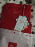 浪莎中老年大紅本命年騏驥紅女士馬年純棉開(kāi)衫秋衣秋褲套裝保暖內衣 曬單實(shí)拍圖