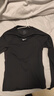 耐克女子訓練長(cháng)袖上衣春季舉重速干緊身NIKE PRO DRI-FIT FV7846 010黑/白 M 曬單實(shí)拍圖