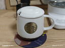 星巴克（Starbucks）杯子陶瓷馬克杯經(jīng)典黑白情侶咖啡水杯帶蓋勺大容量家用禮物盒裝 白色單杯+金色勺子+瓷蓋 曬單實(shí)拍圖