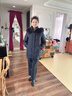 鴨鴨（YAYA）媽媽冬裝羽絨服女中長(cháng)款40歲50中年新款外套洋氣中老年人女裝衣服 紫色 4XL (建議145-160斤) 曬單實(shí)拍圖