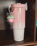星巴克（Starbucks）杯子 多肉花園系列 不銹鋼桌面杯高顏值可愛(ài)便攜隨行杯男女士送禮 不銹鋼雙飲口杯(配掛件)820ml 曬單實(shí)拍圖