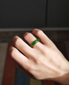 豆蔻時(shí)光和田玉碧玉戒指俄料素圈男女款玉石圓戒扳指指環(huán) 圈14 曬單實(shí)拍圖