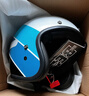 BELL復古頭盔Custom500碳纖維摩托車(chē)頭盔機車(chē)安全帽男女騎行四季3/4盔 里夫藍白【特價(jià)款】 XL【適合57-58cm頭圍】 曬單實(shí)拍圖