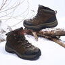 誼嘉寶登山鞋男士雪地靴冬季加絨保暖戶(hù)外鞋真皮男鞋運動(dòng)鞋防水防滑棉鞋 棕色 44 加絨加厚，建議拍大一碼 曬單實(shí)拍圖