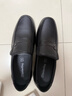 蜘蛛王男鞋商務(wù)正裝皮鞋男中老年爸爸鞋牛皮牛筋底輕便舒適 黑色 41  曬單實(shí)拍圖