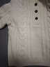 三彩2025冬季新款復古絞花立領(lǐng)針織衫寬松保暖套頭毛衫高級感S 象牙白 M 160/84A 曬單實(shí)拍圖