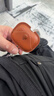 澳浪適用蘋(píng)果airpodspro3代保護套Apple全包復古皮質(zhì)掛包防摔防磨時(shí)尚掛脖帶掛繩耳機充電倉收納盒棕色 曬單實(shí)拍圖