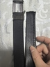 金利來(lái)皮帶適用十年不斷皮帶不帶頭真皮男自動(dòng)扣無(wú)頭腰帶頭層牛皮荔枝紋 黑色荔枝紋帶身【頭層牛皮 質(zhì)保三年贈送運費險】 130cm 曬單實(shí)拍圖