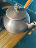 容山堂側把銅壺手工泡茶燒水壺加厚煮茶壺家用木把煮茶壺功夫茶具煮茶器 側把紫銅壺-素紋0.6L 曬單實(shí)拍圖