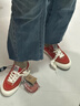 VISION STREET WEAR官方  FLAT TOP紅柚色低幫翻毛皮帆布鞋滑板鞋男女鞋平底 西柚色 38 曬單實(shí)拍圖