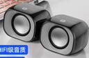 惠普（HP）DHS-2111音響有線(xiàn) 迷你小音箱手機多媒體臺式機筆記本電腦桌面低音炮 黑色 曬單實(shí)拍圖