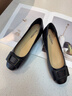 木林森女鞋舒適軟底淺口單鞋通勤不累腳休閑鞋低跟氣質(zhì)媽媽鞋 黑色 37 曬單實(shí)拍圖