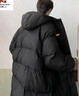 稻草人（MEXICAN）抗寒零下40度羽絨服男厚長(cháng)款極寒服外套300斤加肥加大碼羽絨夾克 黑色 8XL 275-300斤 曬單實(shí)拍圖