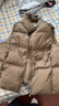 鴨鴨冬季短款立領(lǐng)羽絨馬甲背心加厚寬松保暖休閑時(shí)尚外套馬夾女 曬單實(shí)拍圖