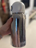 飛劍【官方正品】純鈦兒童保溫水杯帶吸管一杯兩用斜挎便捷小學(xué)生鈦杯 TK-055-01A太空貓-炫目銀550ml【一杯兩蓋 禮盒包裝】 曬單實(shí)拍圖