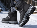 回力雪地靴男鞋保暖登山加絨加厚大碼高幫東北大棉鞋 1902 黑色 42 曬單實(shí)拍圖