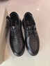 紅蜻蜓秋冬真皮正品皮鞋牛皮輕便軟底男士商務(wù)休閑皮鞋WJA33220 黑色 40 曬單實(shí)拍圖