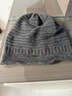 CACUSS純羊毛帽子男士秋冬護耳毛線(xiàn)帽戶(hù)外保暖針織帽冬季防寒帽男深灰 曬單實(shí)拍圖
