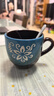 陶瓷馬克杯家用大容量早餐杯耐高溫燕麥杯彩繪花卉創(chuàng  )意杯子 彩繪花卉陶瓷馬克杯 曬單實(shí)拍圖