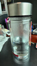 富光玻璃杯保溫雙層男款茶杯高硼硅隔熱防爆耐高溫新款男士水杯子 鋼本色 (304不銹鋼蓋) 480ml 曬單實(shí)拍圖