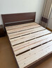 金柏櫟【升級床板】實(shí)木床新中式雙人床胡桃色木床簡(jiǎn)約主臥室家用單人床 胡桃木色單床+10cm纖維棉護脊棕墊 1.5*2米【升級床板】 曬單實(shí)拍圖
