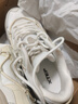 特步火山老爹鞋休閑鞋女鞋新款復古增高運動(dòng)鞋門(mén)店同款975118320052 茶白色/帆白 37 曬單實(shí)拍圖