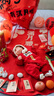 babylove新生兒連體衣秋冬嬰兒夾棉保暖國風(fēng)初生兒寶寶過(guò)年哈衣拜年服 曬單實(shí)拍圖