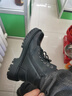 意爾康王子馬丁靴男2025新款冬季高幫加絨棉鞋男真皮休閑軟底工裝靴子雪地靴 黑色加絨款 41 (255mm) 曬單實(shí)拍圖