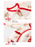 貝瑞加（Babyprints）嬰兒夾棉連體衣男女寶寶秋冬加厚保暖爬服春節拜年衣服新年哈衣66 曬單實(shí)拍圖