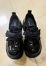 DAPHNE達芙妮達芙妮黑色小皮鞋女2025新款秋季厚底百搭英倫風(fēng)復古布洛克牛津鞋 曬單實(shí)拍圖