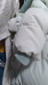 巴拉巴拉嬰兒羽絨服連體衣2025冬裝新款寶寶男童女童哈衣爬服加厚保暖萌趣 綠色恐龍-白鴨絨 90 cm-充絨量93g 曬單實(shí)拍圖