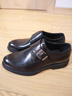 VOLO犀牛孟克鞋男士商務(wù)正裝皮鞋冬季真皮透氣英倫風(fēng)西裝皮鞋婚鞋 黑色布洛克 41 曬單實(shí)拍圖