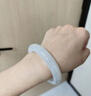 凈心石【新年禮物】和田玉手鐲青白玉女款平安鐲內徑約57-58mm 曬單實(shí)拍圖
