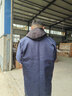 冬季加絨防水罩衣外穿工作服耐穿防塵男士女士長(cháng)袖防油廚房罩衣 深藍色 均碼 大碼 曬單實(shí)拍圖